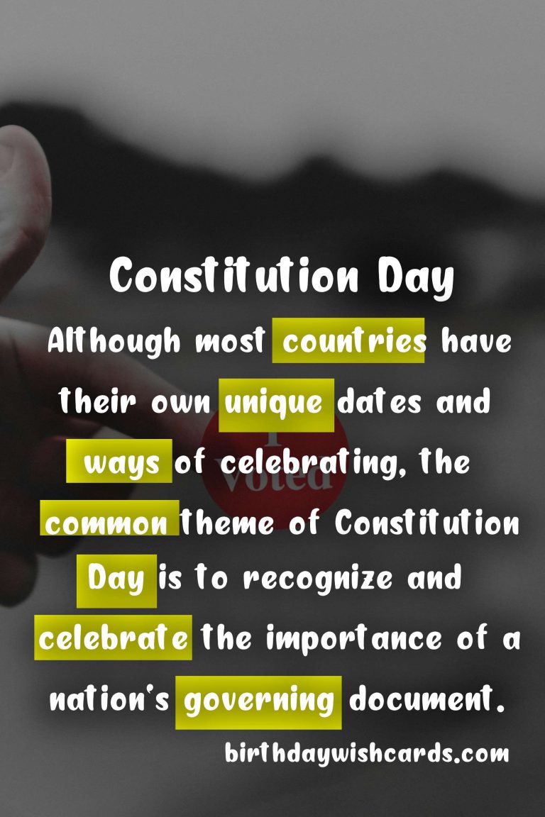 Constitution Day – Celebrating May 5th