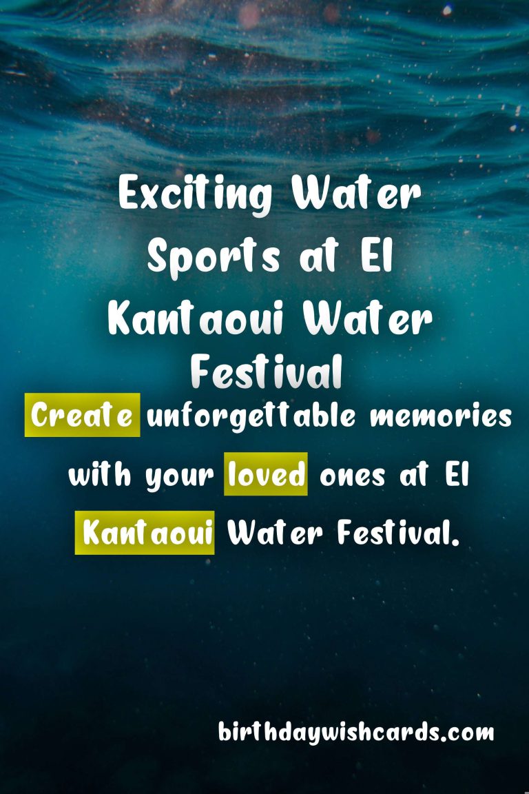 Experience the Excitement at El Kantaoui Water Festival (July 31-August 7)