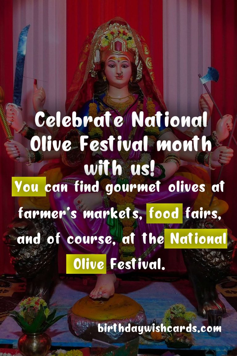 Celebrate October with Delicious Olives at National Olive Festival