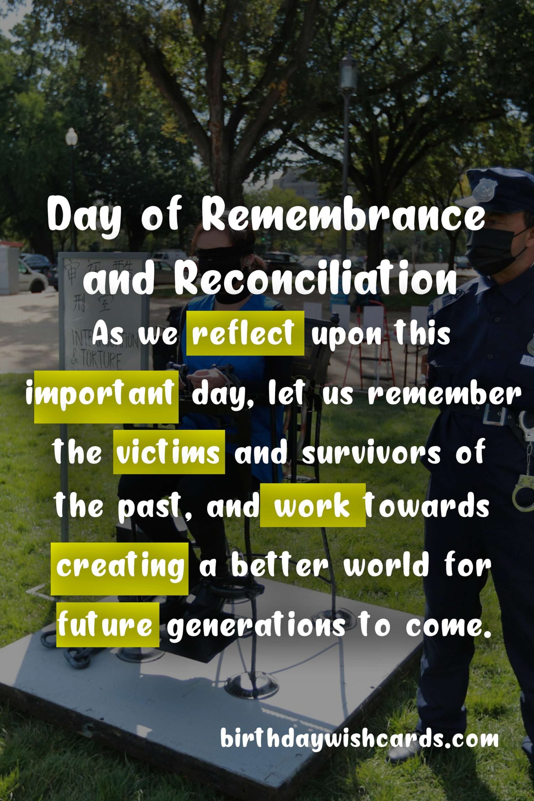 Birthday Wish Cards | April 9 - Day of Remembrance and Reconciliation