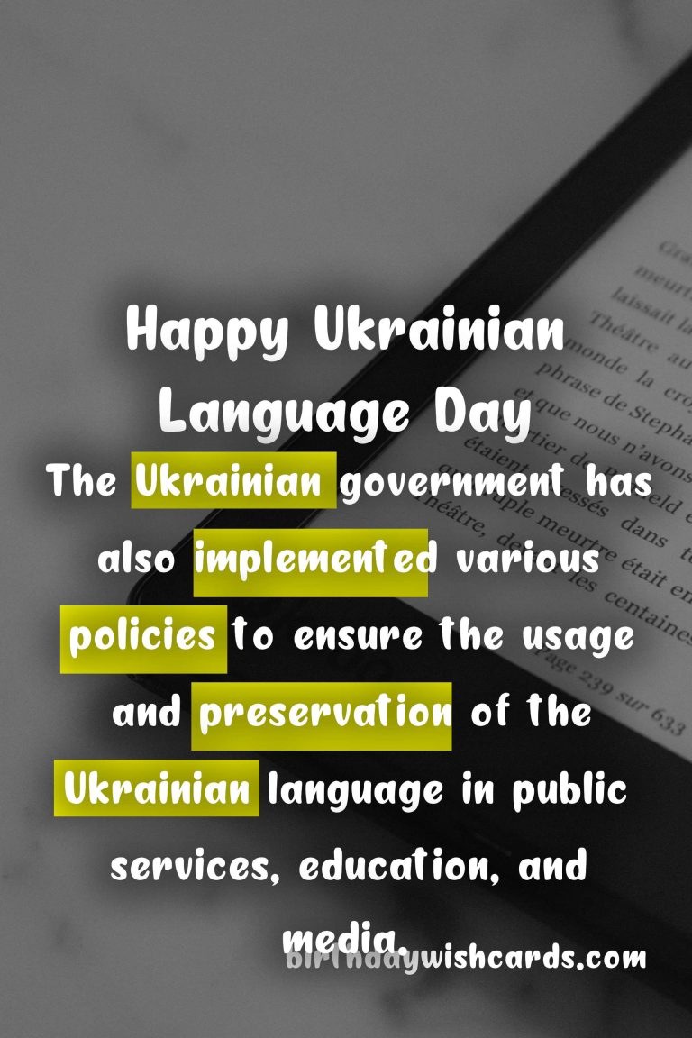 June 6 – Ukrainian Language Day: The Celebration of Ukraine’s National Language