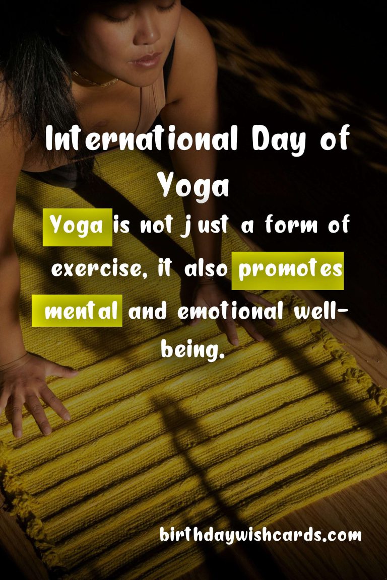June 21 – International Day of Yoga
