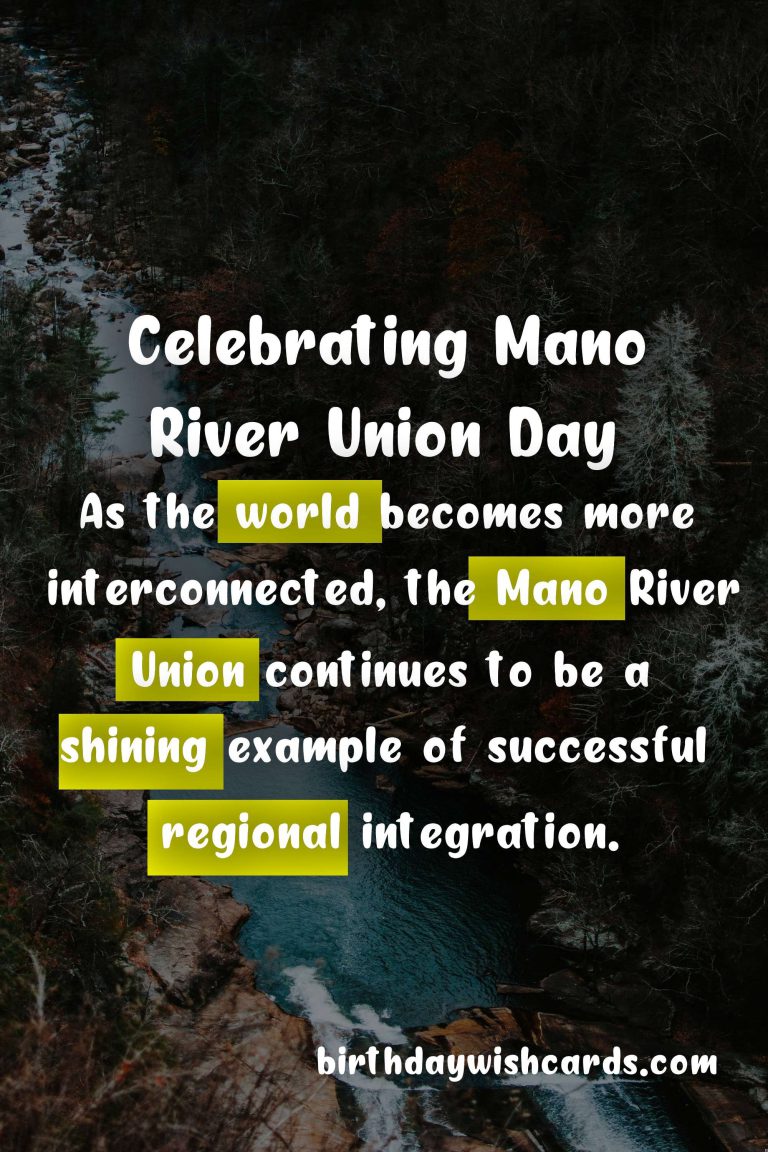 Discovering the Importance of Mano River Union Day