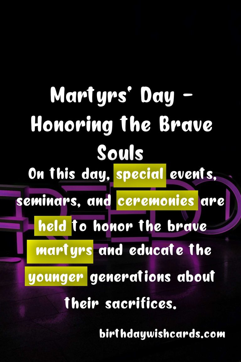 Martyrs’ Day – Honoring the Brave Souls Who Sacrificed Their Lives on June 20