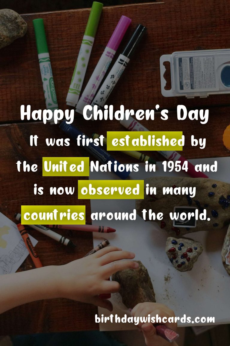 Celebrate Children’s Day on September 29
