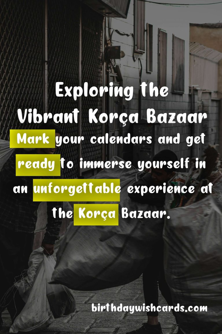 Exploring the Vibrant Korça Bazaar on November 8
