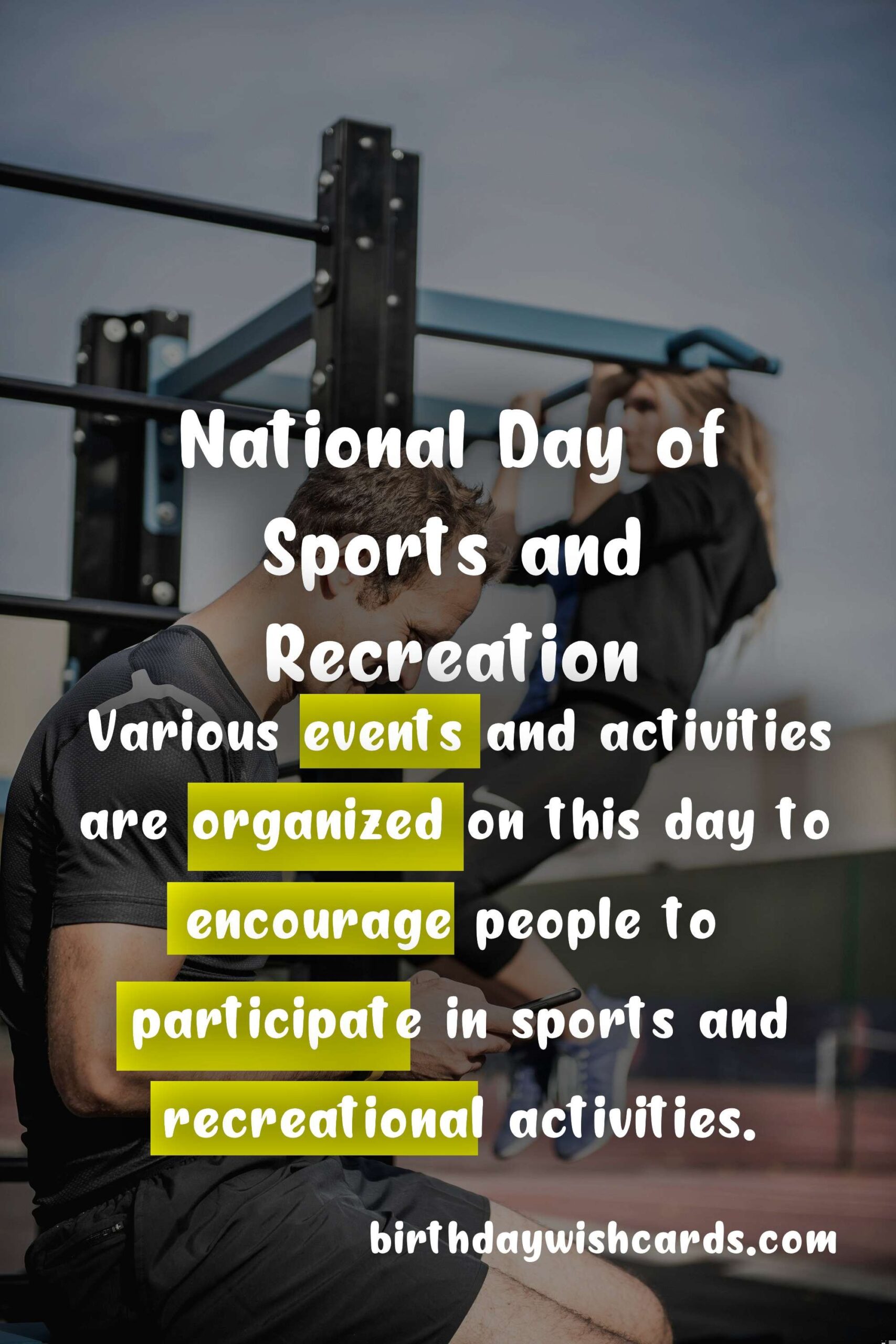Birthday Wish Cards | National Day of Sports and Recreation - November 28