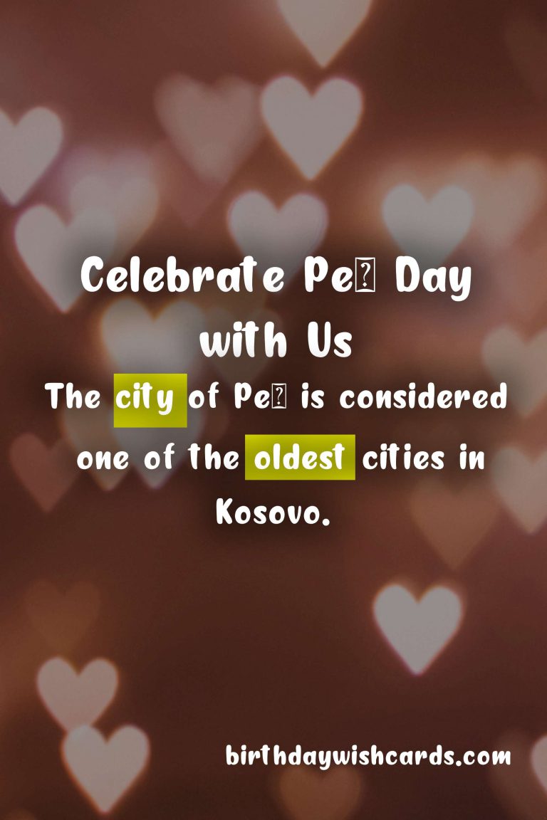 Celebrate Peć Day – November 28 with Us