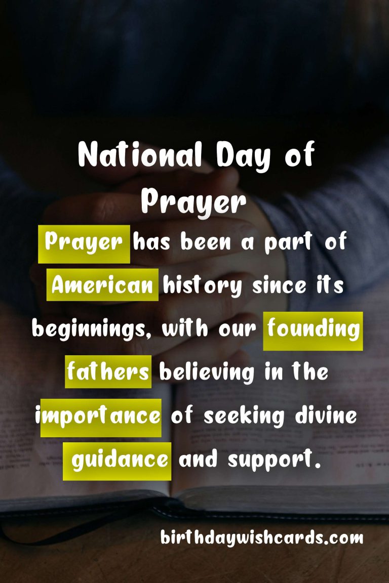 May 11 – National Day of Prayer: Celebrating Faith and Community