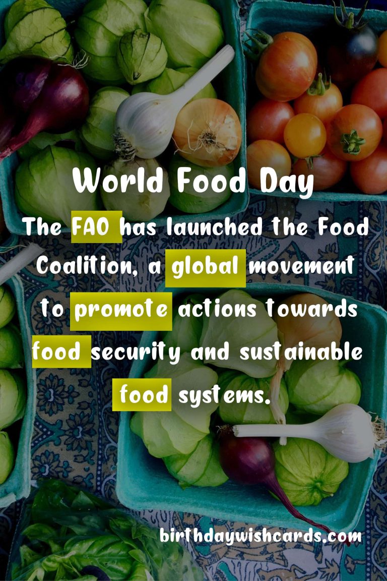 October 16 – World Food Day