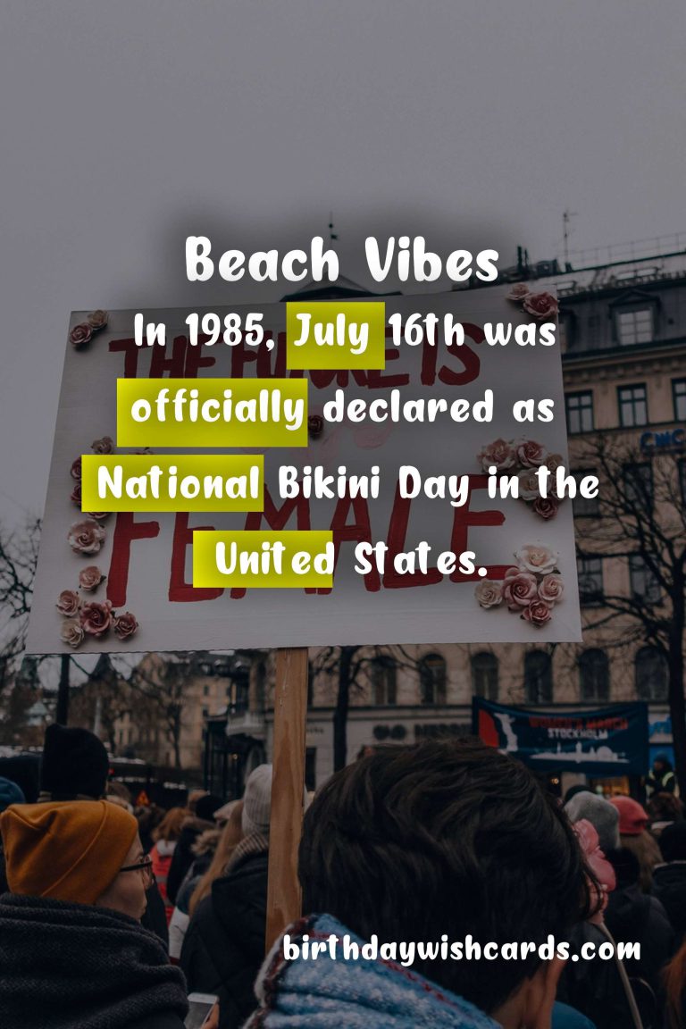 Celebrate Summer with July 16 – Bikini Day