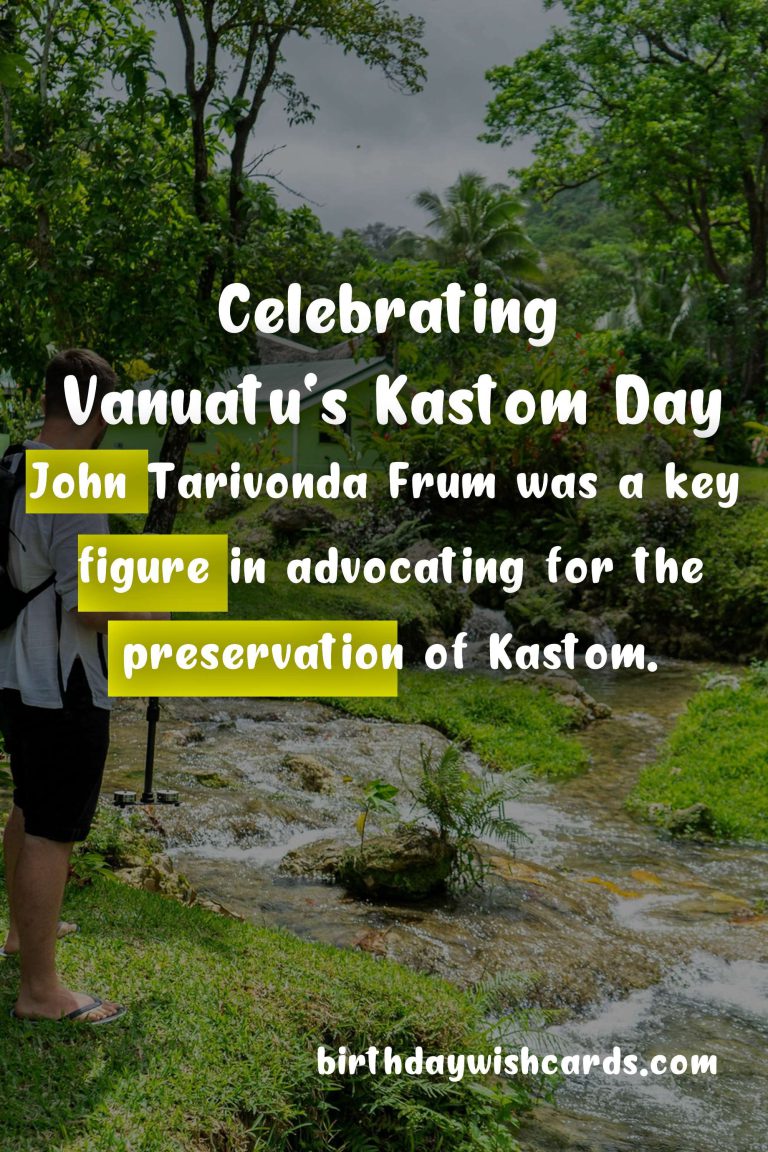 September 10 – Kastom Day