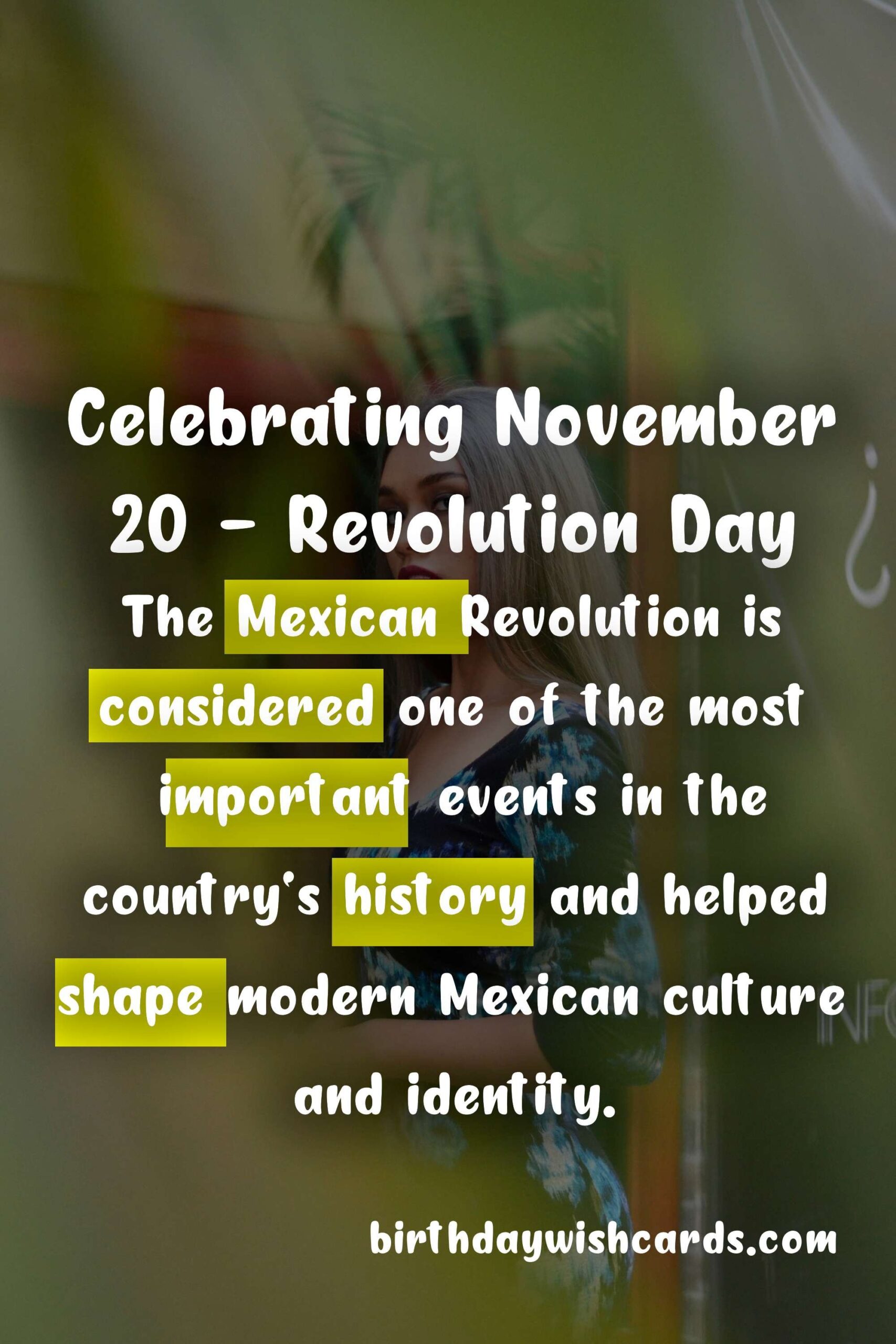 Birthday Wish Cards | November 20 - Revolution Day