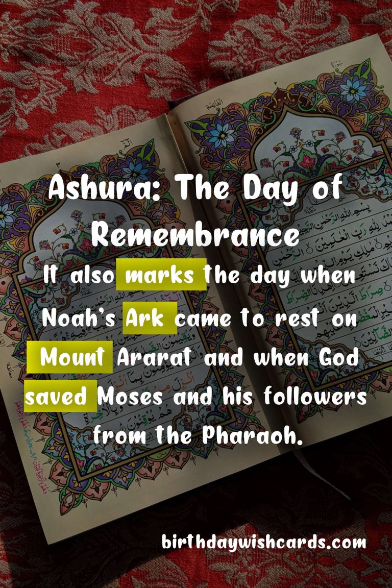 Remembering the Important Dates in October: Ashura