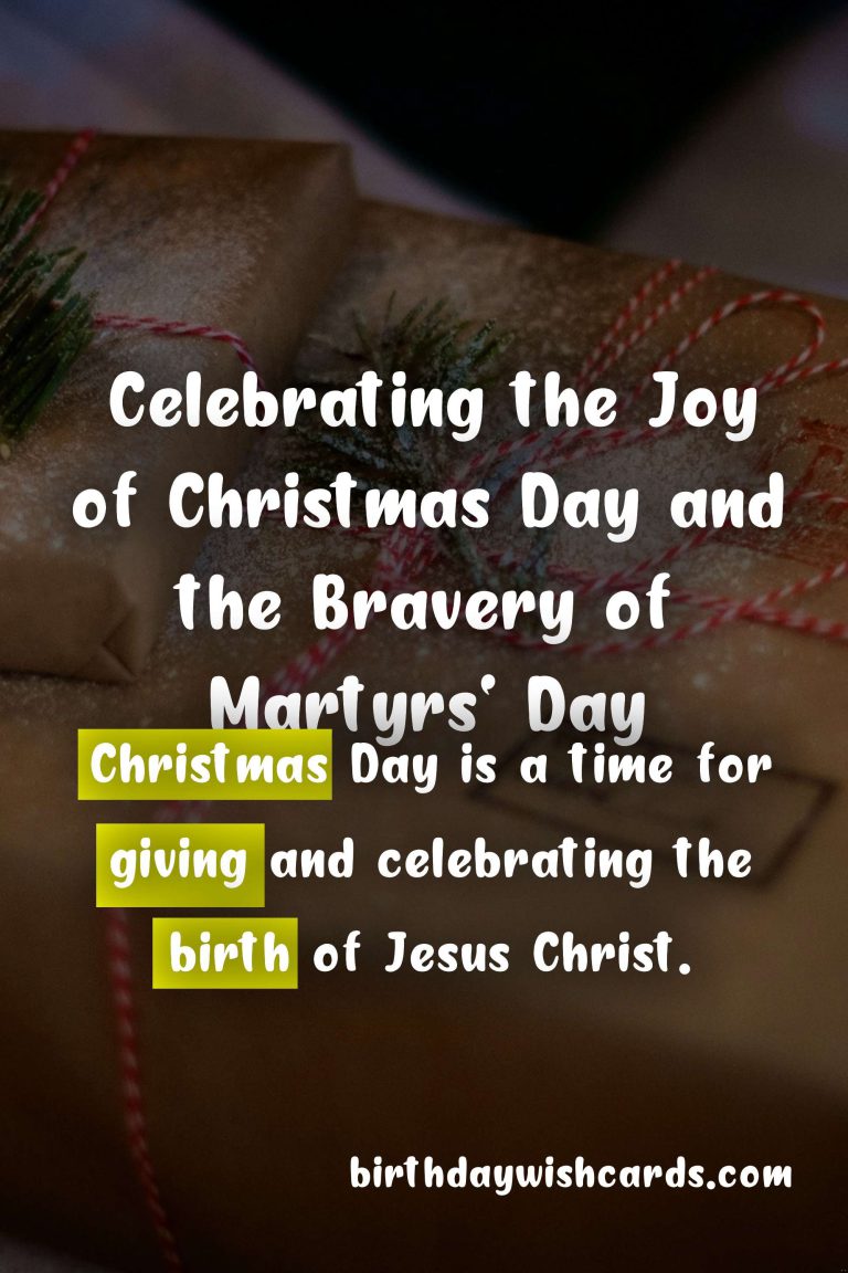 Celebrating Christmas Day and Martyrs’ Day on June 27th