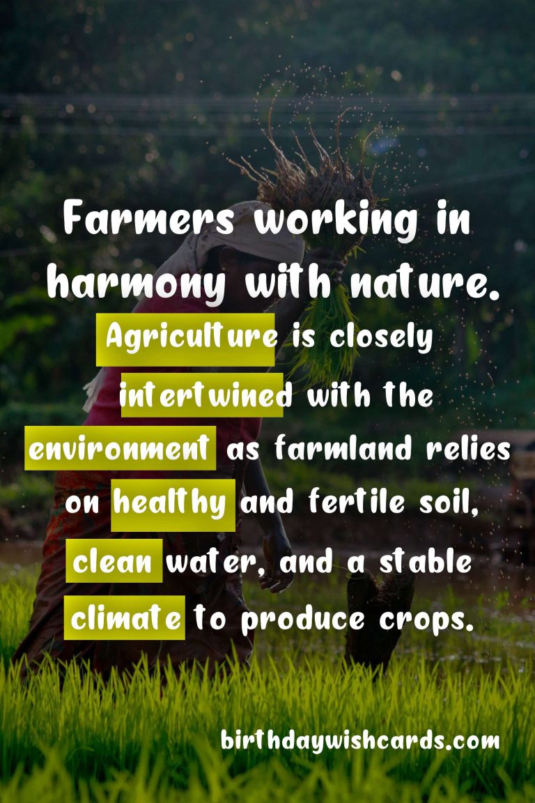 July 1 – Agriculture and Environmental Day: Celebrating the Important Role of Farmers and the Need for Environmental Preservation