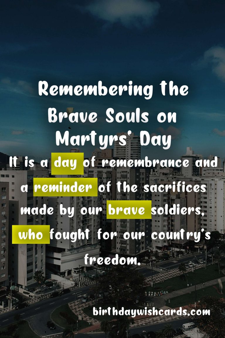 Remembering the Brave Souls on Sep 1 – Martyrs’ Day