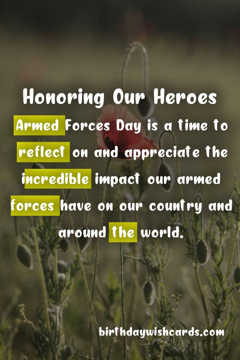 Honoring Our Heroes: Armed Forces Day – October 1 (biennial)