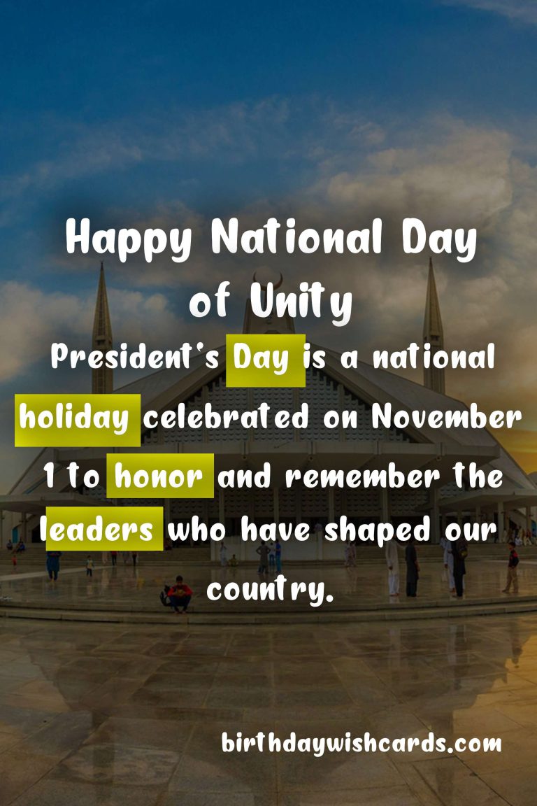 Celebrate President’s Day – November 1 with a Patriotic Spirit