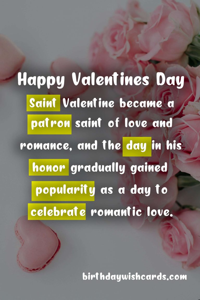 Valentine’s Day – A celebration of love and happiness