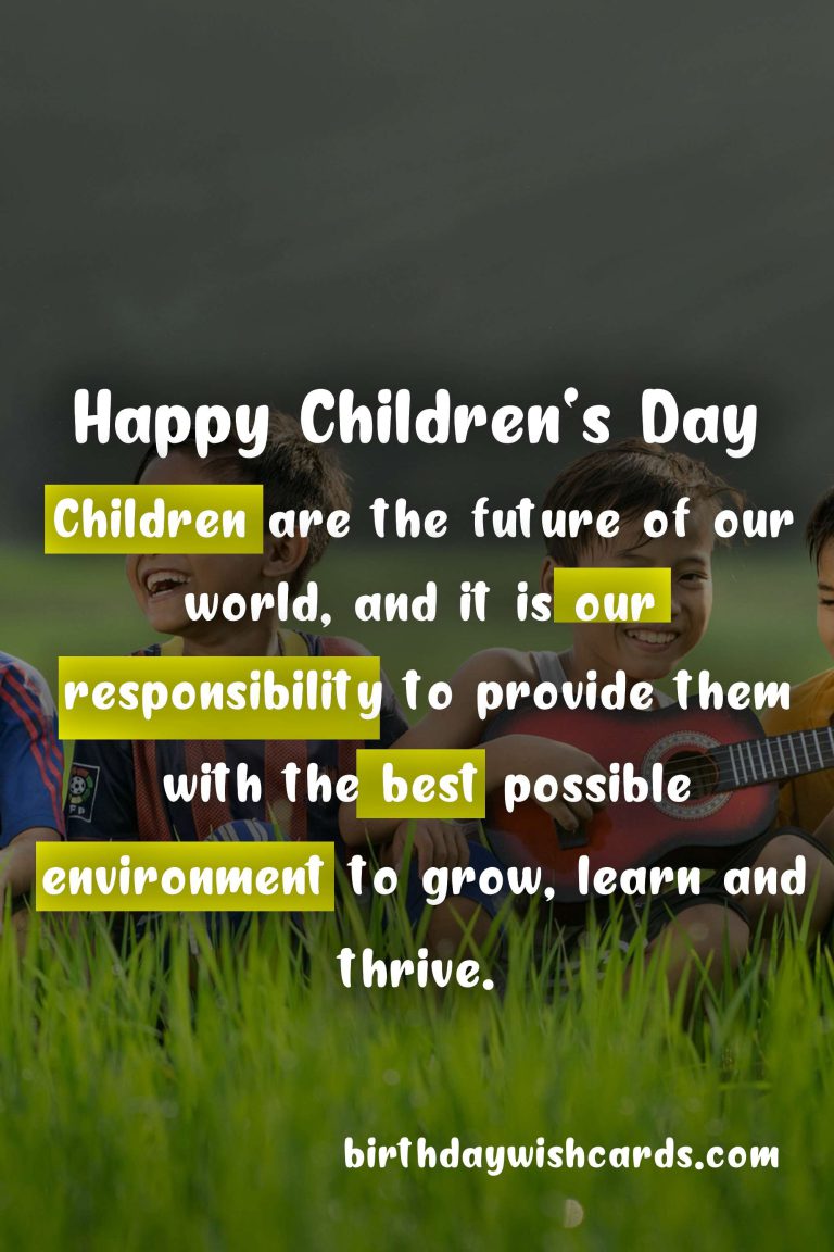 Celebrate Children’s Day – A Day Dedicated to the Future of Our World
