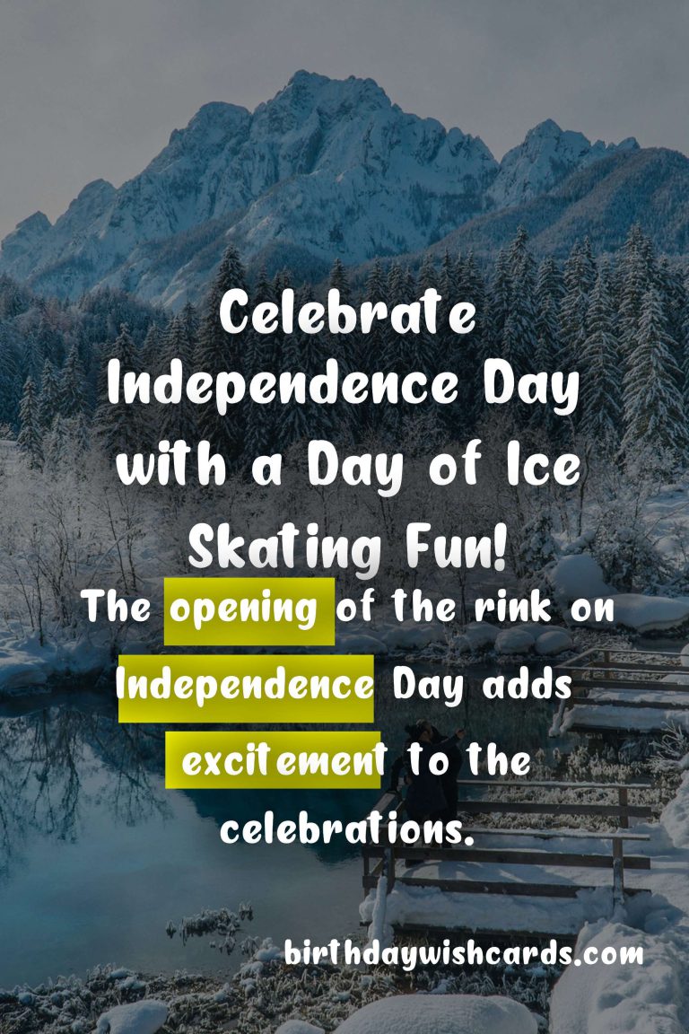 Get Ready to Hit the Ice: The Ice Skating Rink Opens on November 27th for Independence Day!