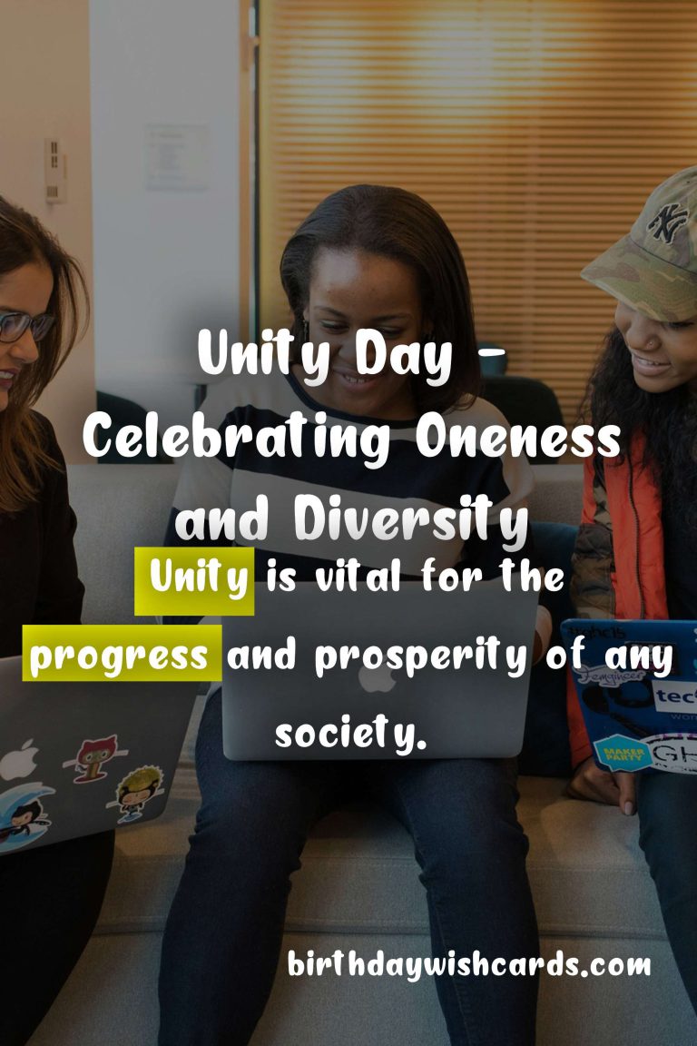 Unity Day – Celebrating Oneness and Diversity