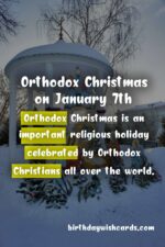 Birthday Wish Cards | Orthodox Christmas Day - Celebrating on January 7