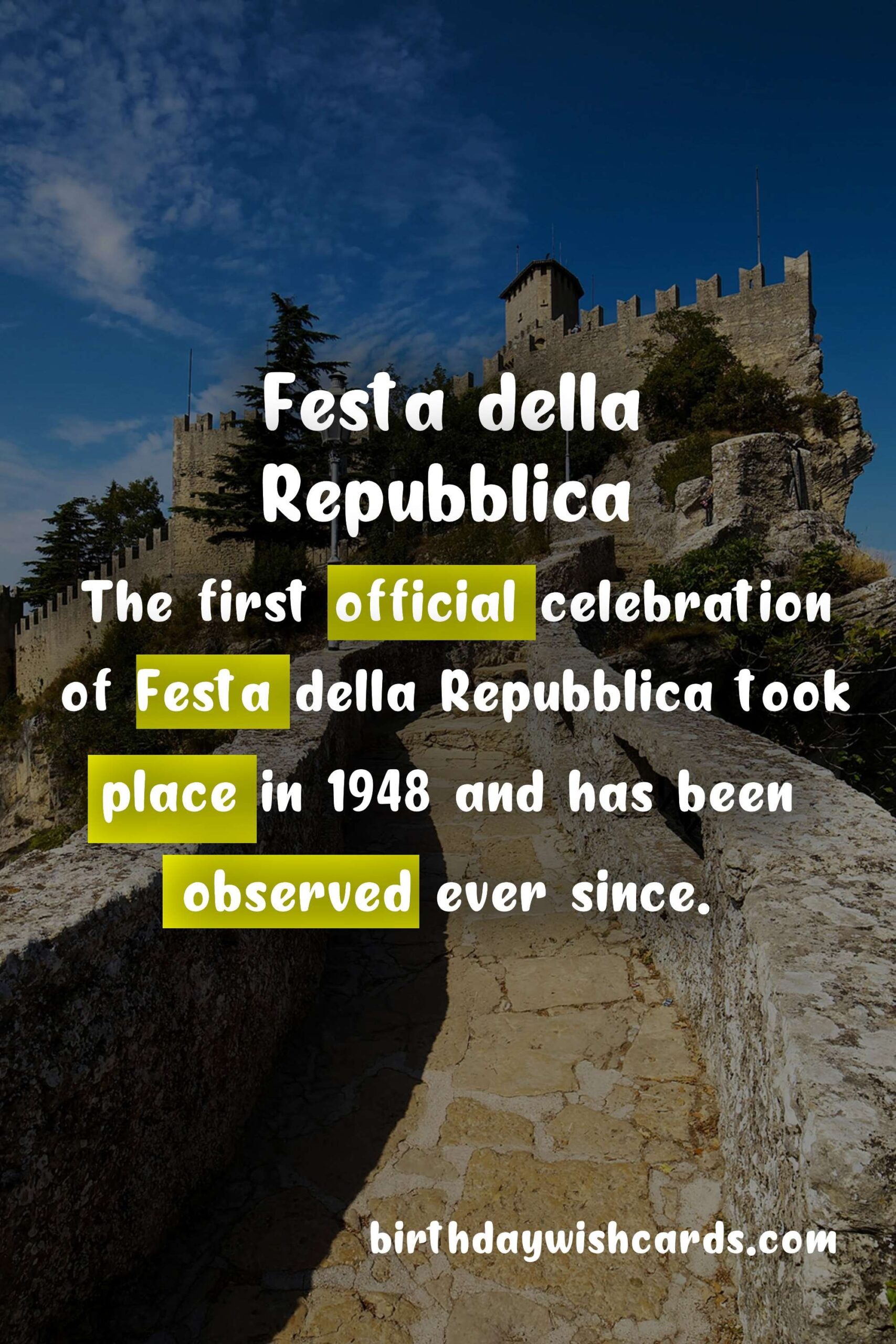 Birthday Wish Cards | Celebrate Italy's National Day: Festa della Repubblica on June 2nd