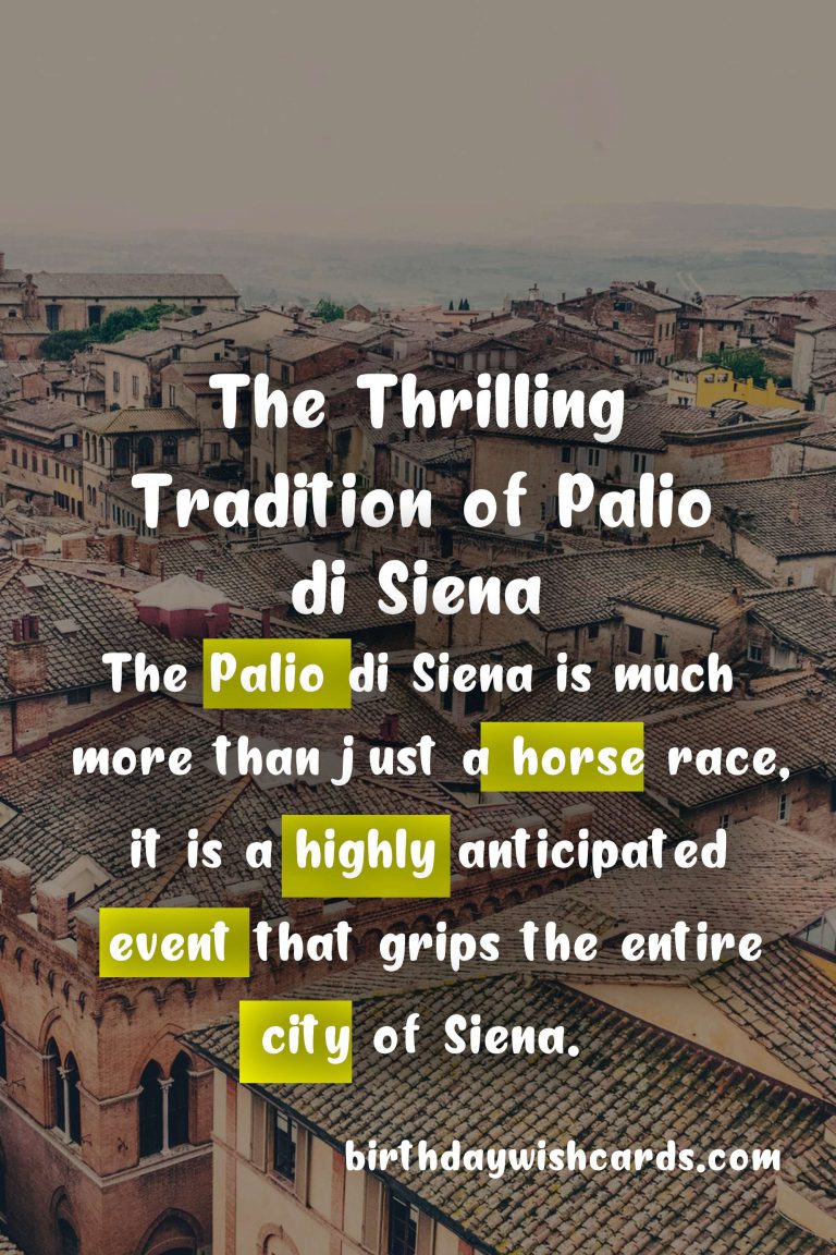 Experience the Thrilling Tradition of Palio di Siena: July 2nd and August 16th