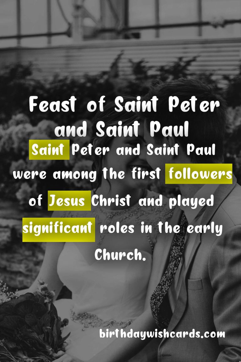Feast of Saint Peter and Saint Paul: June 29th