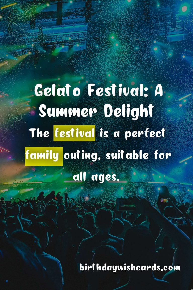 Gelato Festival: May – September