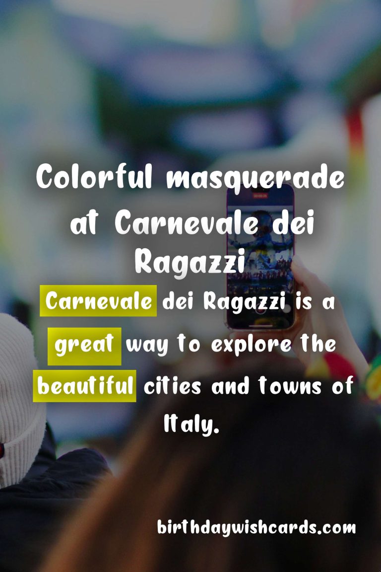 Join the festivities at Carnevale dei Ragazzi in February