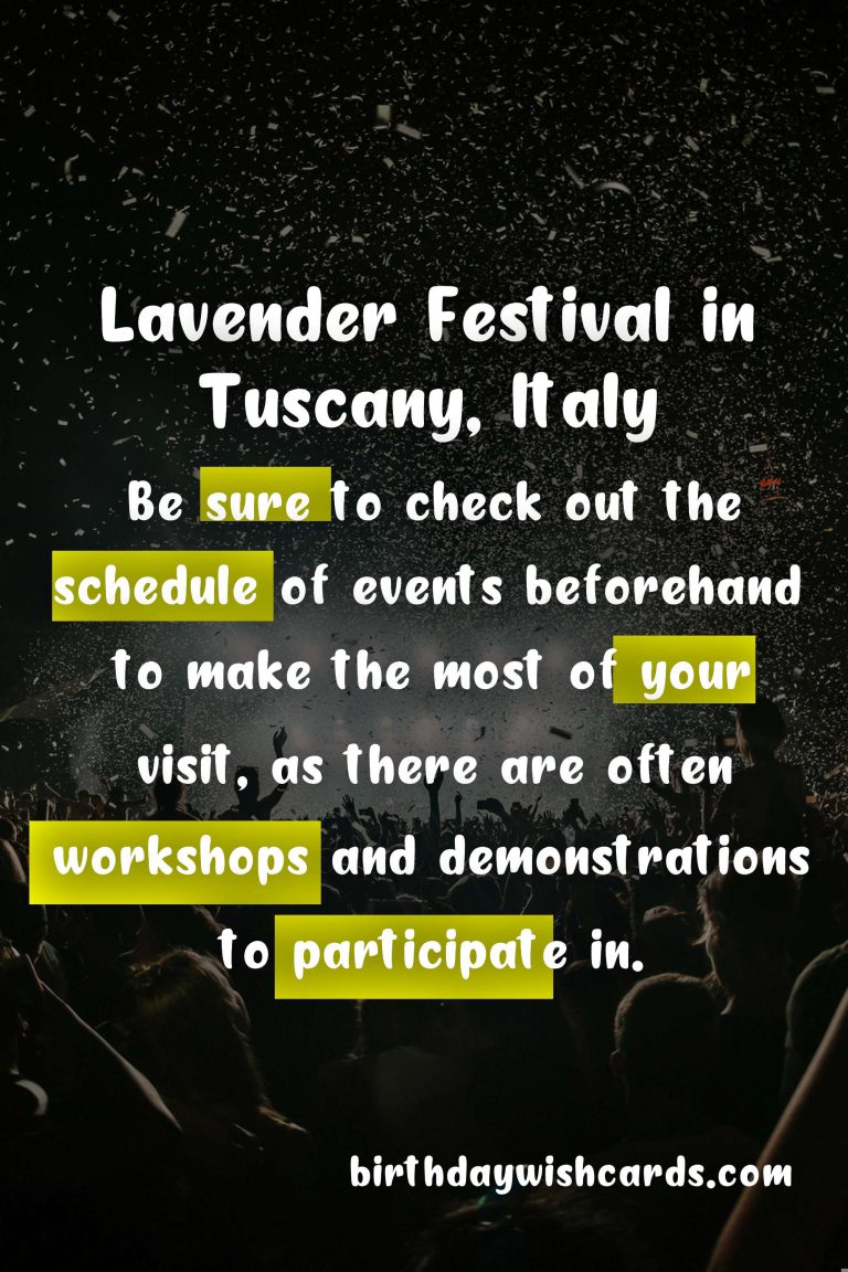 Experience the Magic of Lavender Festival in Tuscany: June – July