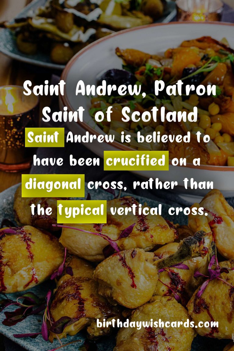 Feast of Saint Andrew – November 30: Celebrating the Life and Legacy of the Patron Saint of Scotland