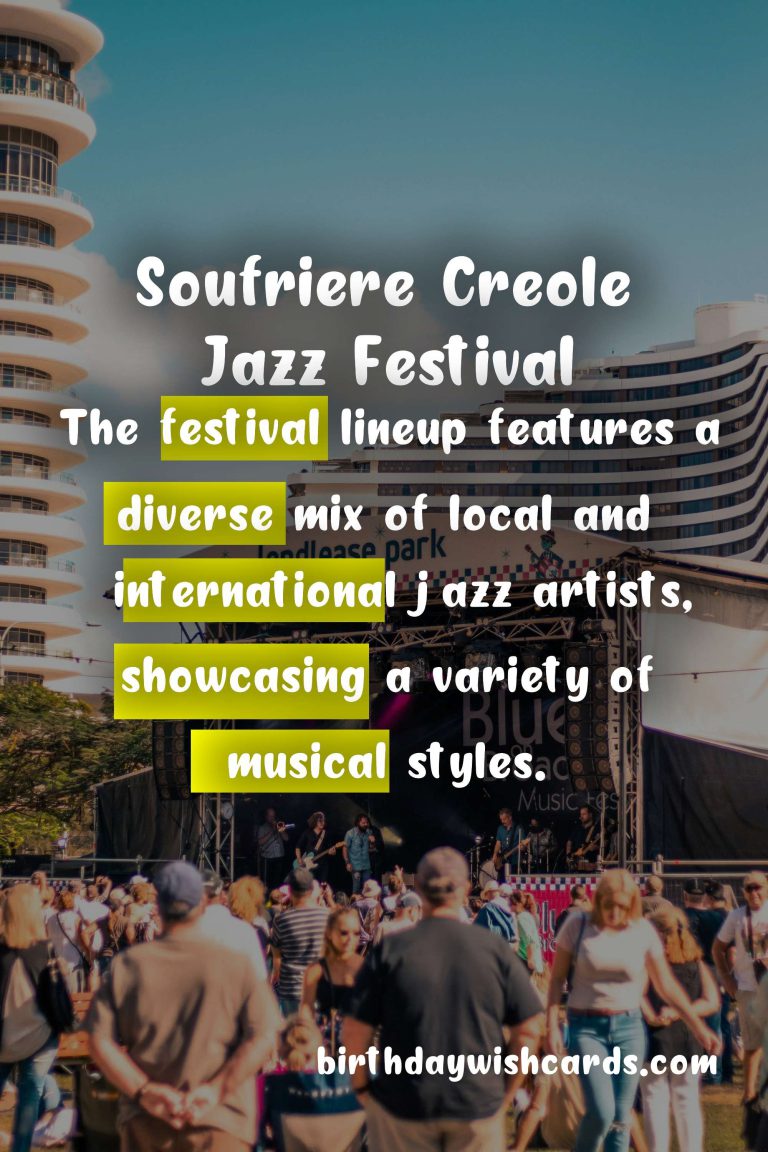 Experience the Exciting Soufriere Creole Jazz Festival on the Second Weekend in May