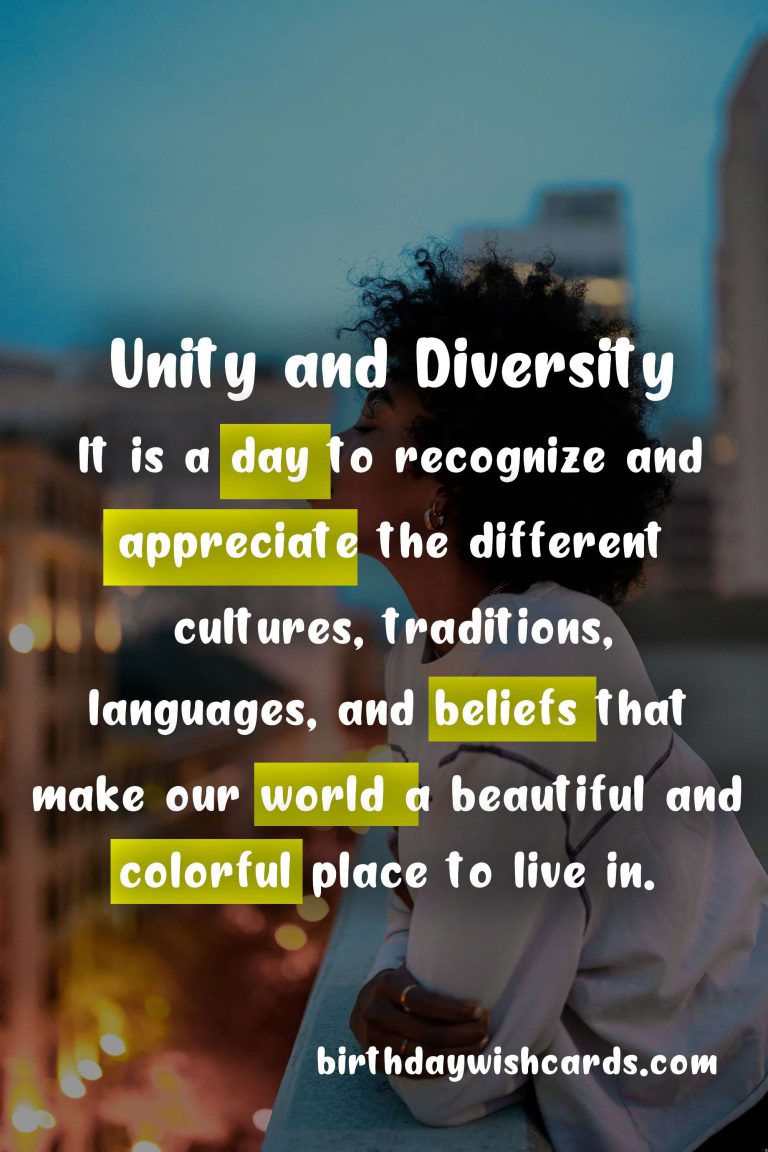 July 1: Unity Day A Celebration of Diversity and Harmony