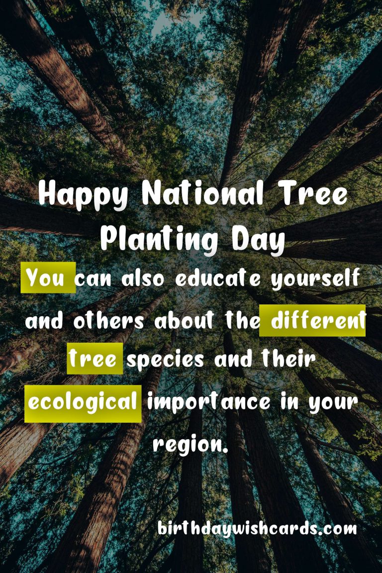 Second Sunday in October: National Tree Planting Day