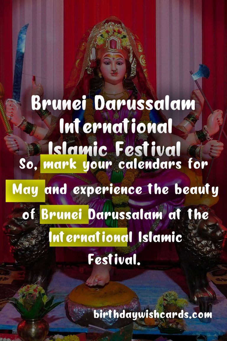 Experience the Beauty of Brunei Darussalam at the International Islamic Festival in May