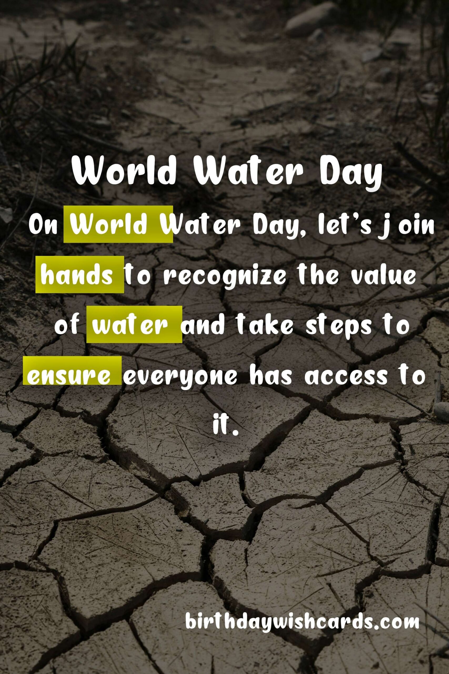 Birthday Wish Cards | World Water Day: Celebrating Our Most Precious Resource