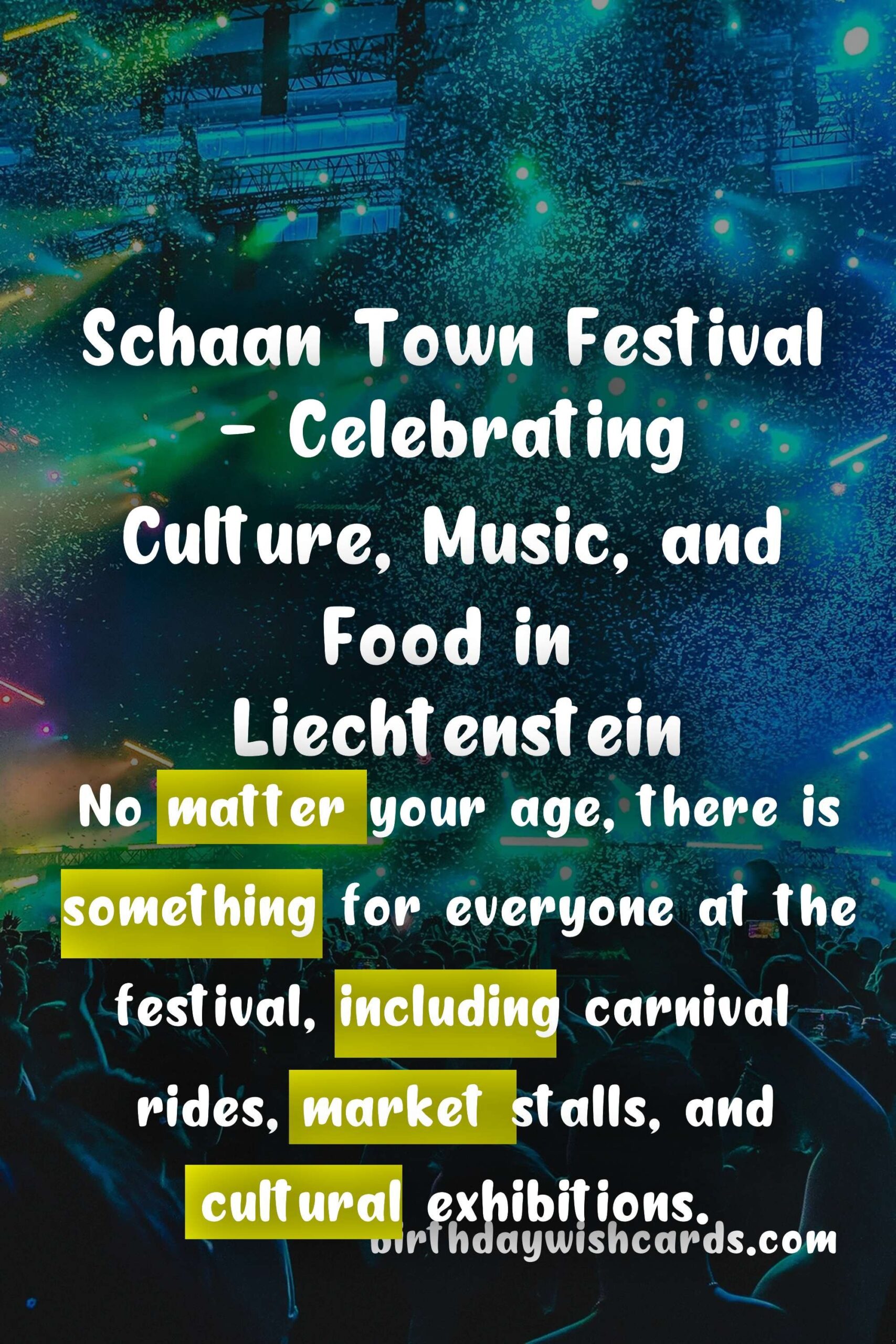 Birthday Wish Cards | Schaan Town Festival - A Fun-Filled Celebration in the Heart of Liechtenstein