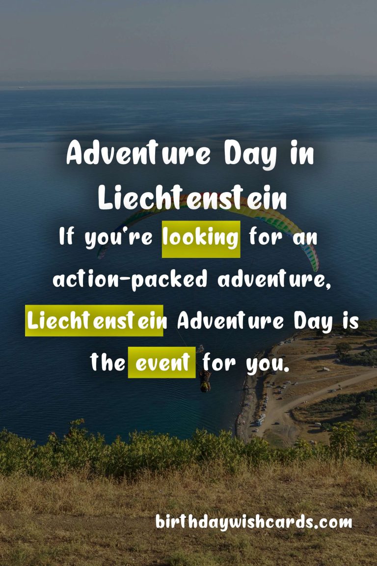 Liechtenstein Adventure Day – Last Sunday in August