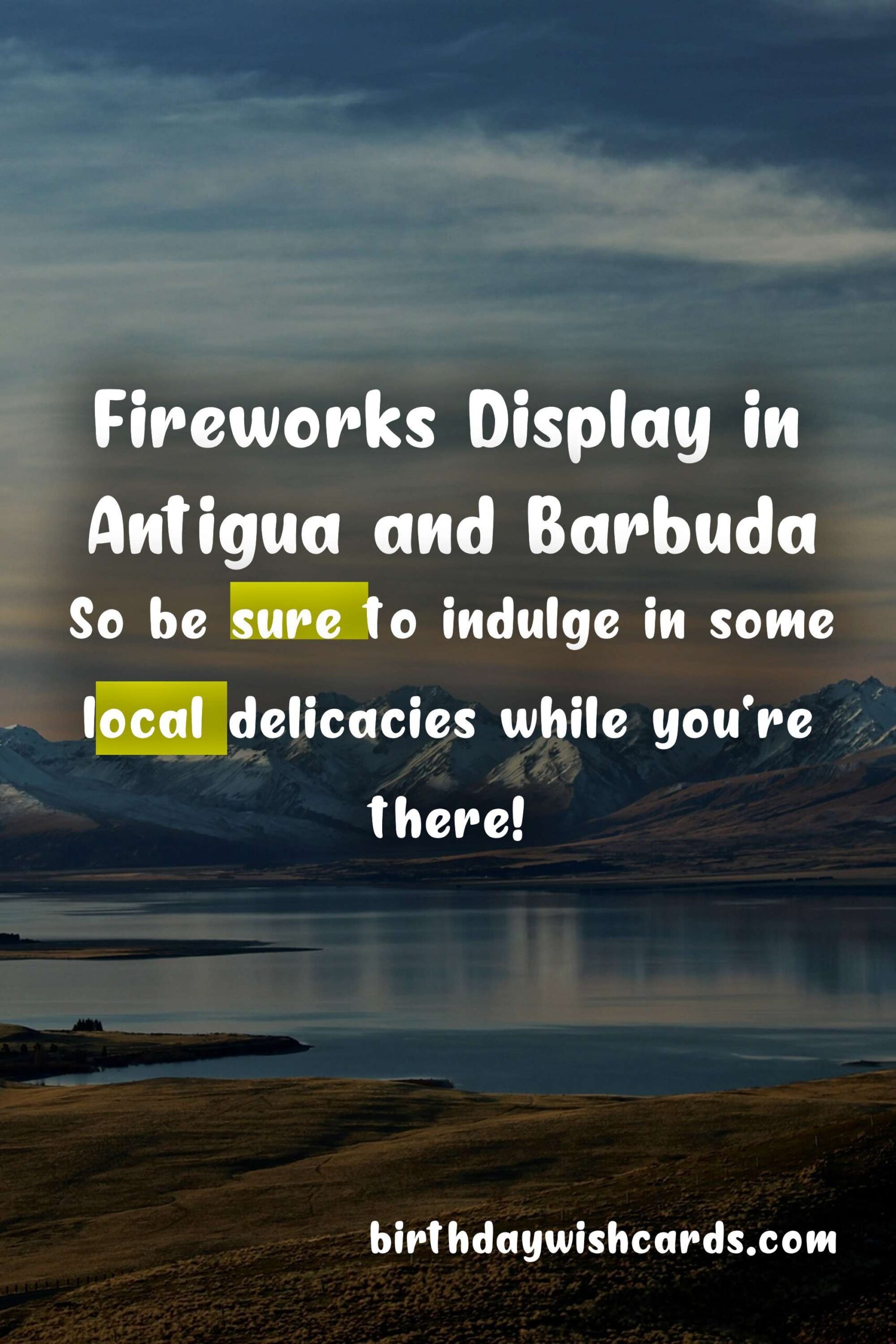 Birthday Wish Cards | New Year's Eve Fireworks in Antigua and Barbuda