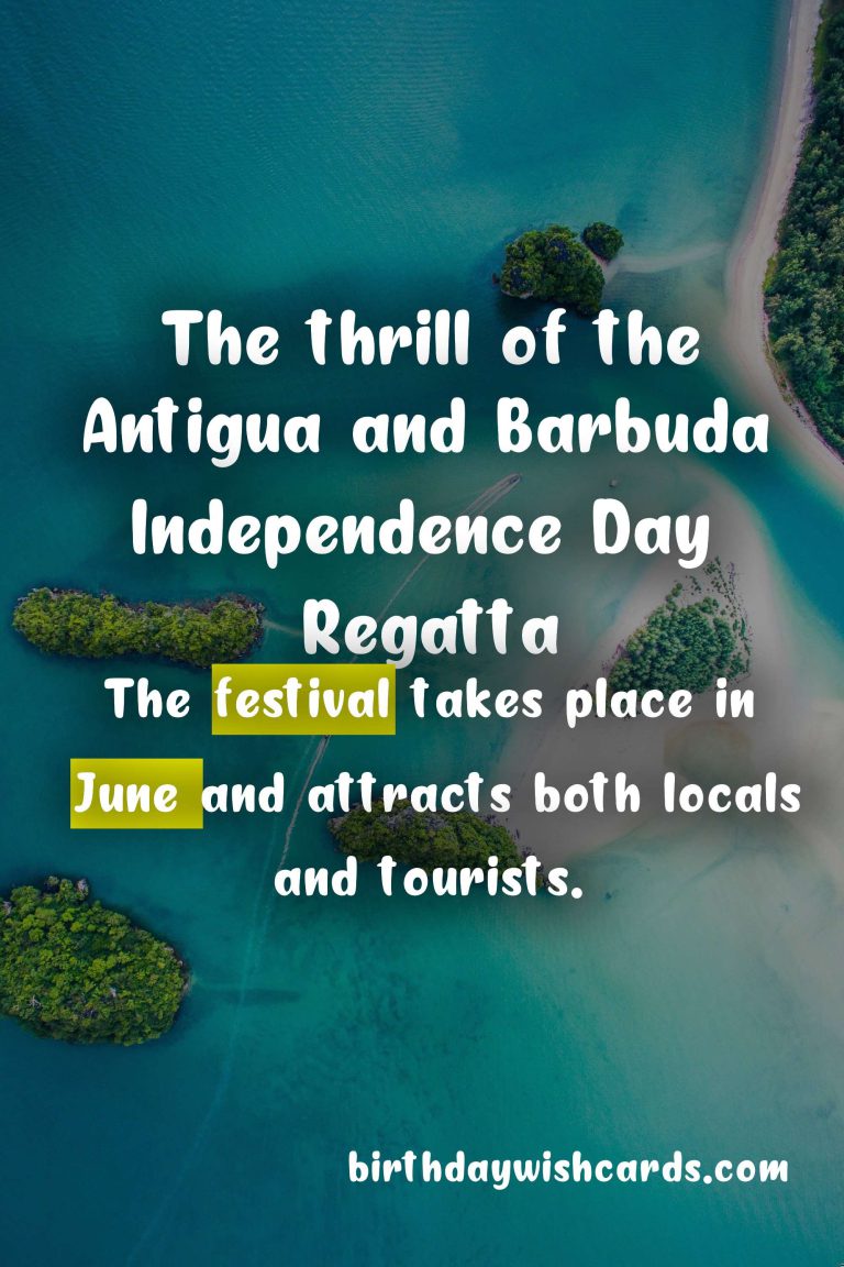 Celebrating Independence Day: The Antigua and Barbuda Independence Day Regatta