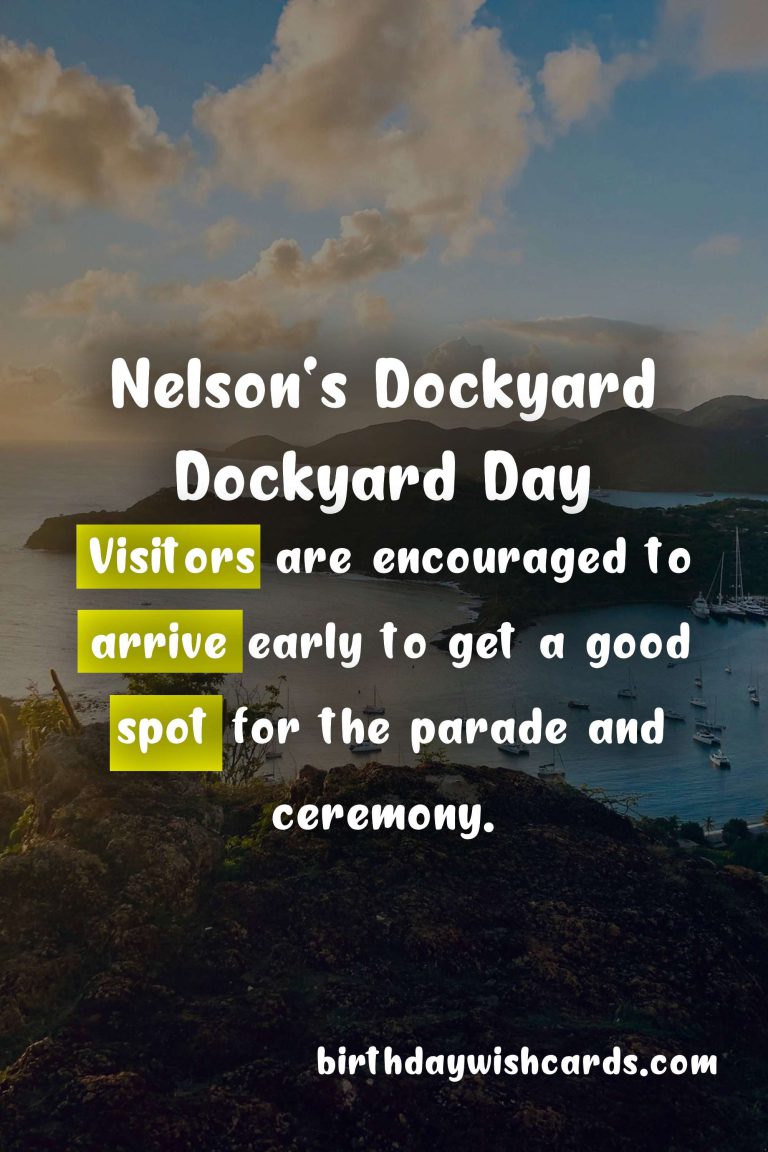 Celebrate Nelson’s Dockyard Dockyard Day on October 9