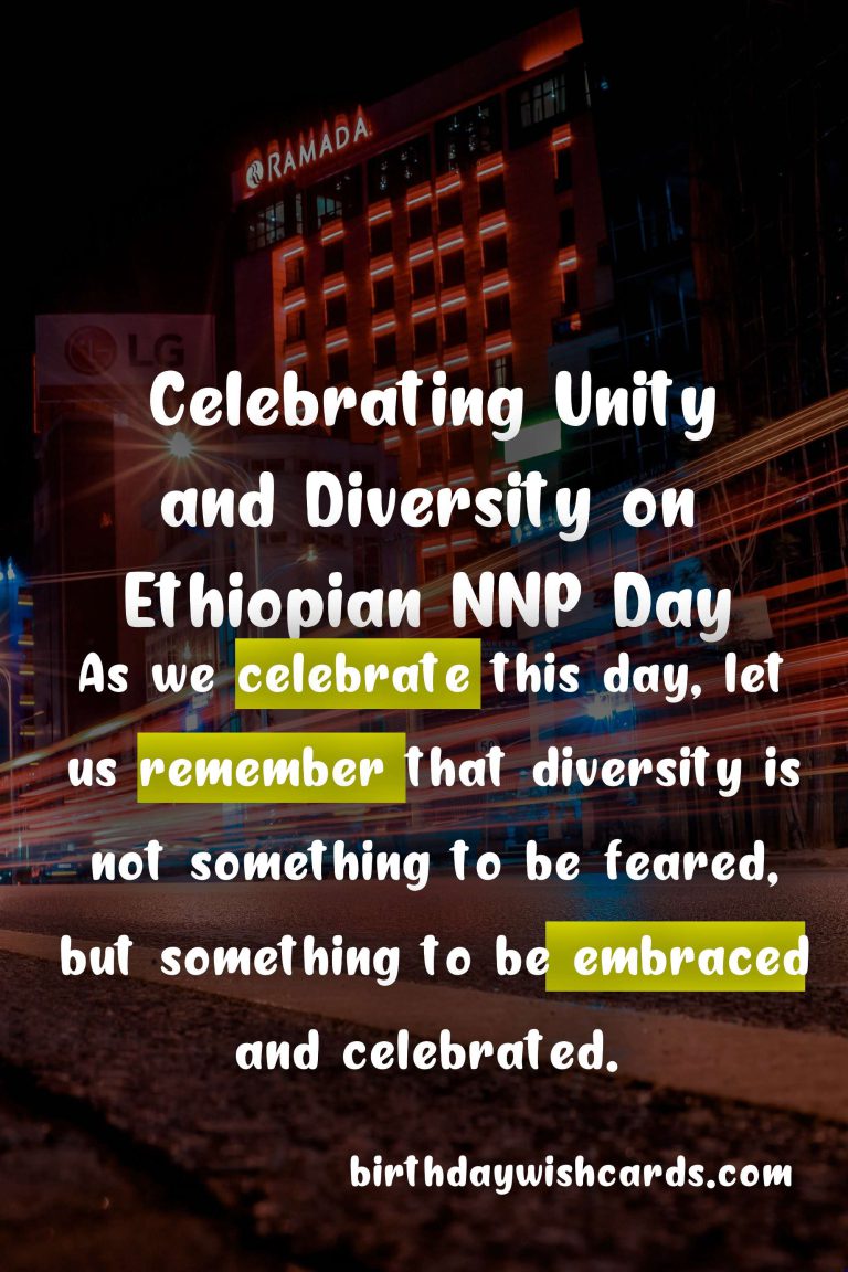Ethiopian Nations, Nationalities, and Peoples’ Day – Celebrating Unity and Diversity on December 8