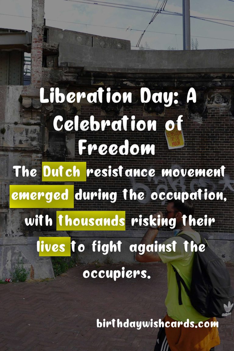 Liberation Day – May 5th: A Day That Changed History and Celebrates Freedom