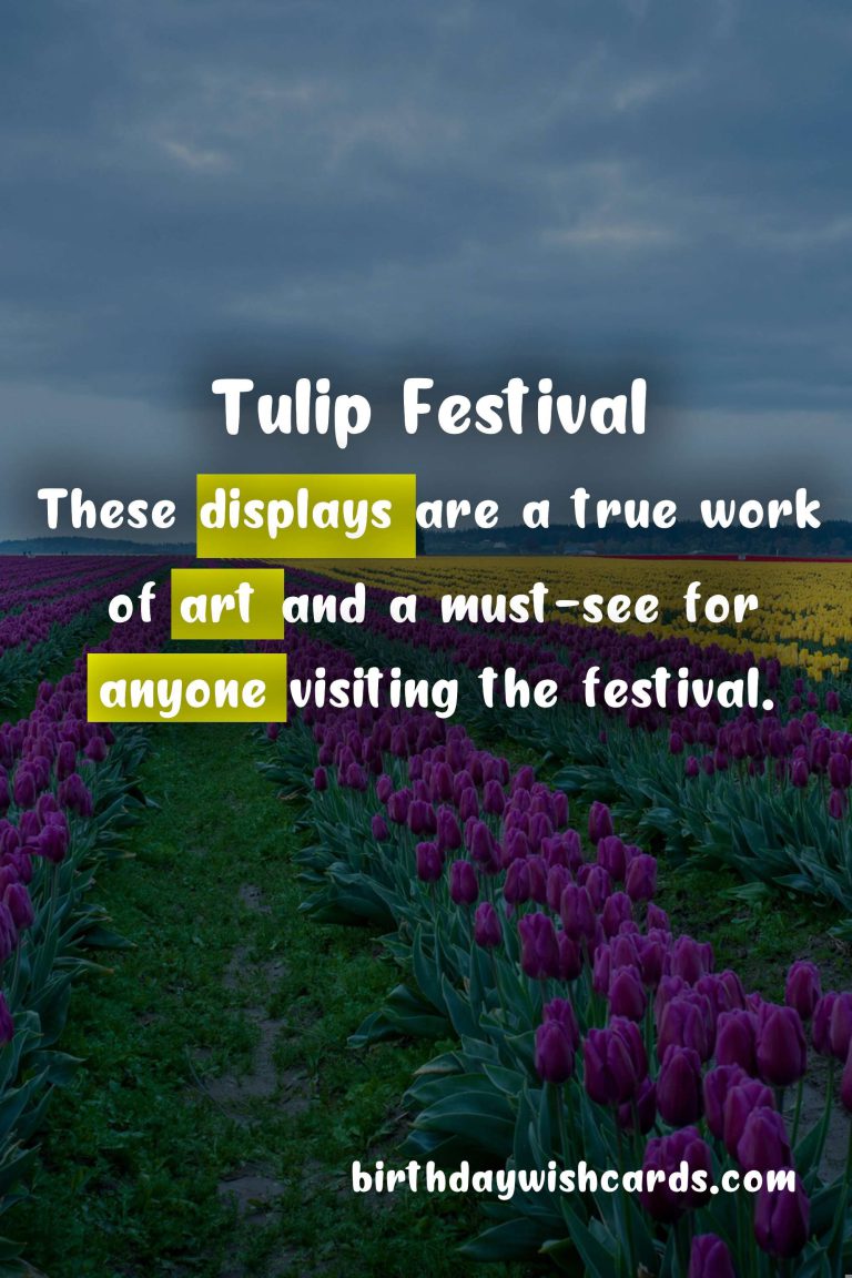 Experience The Magic of Tulips at The Tulip Festival This April