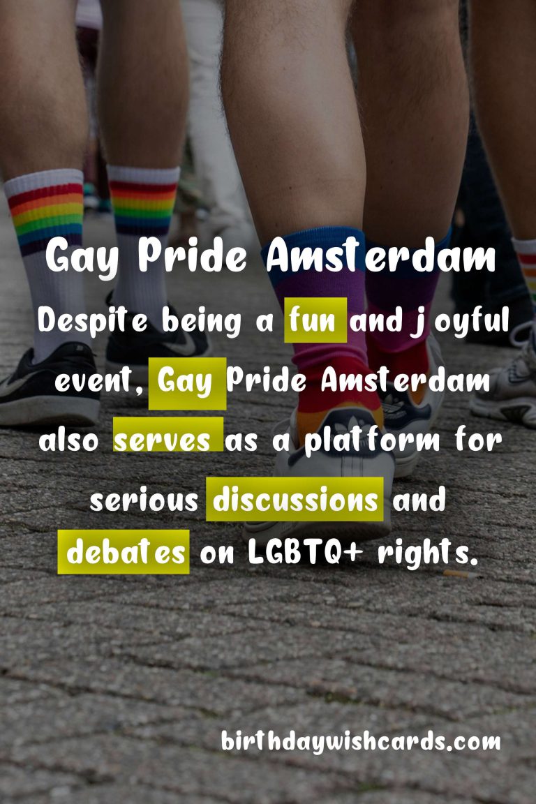 Gay Pride Amsterdam – August: A Celebration of Love and Acceptance