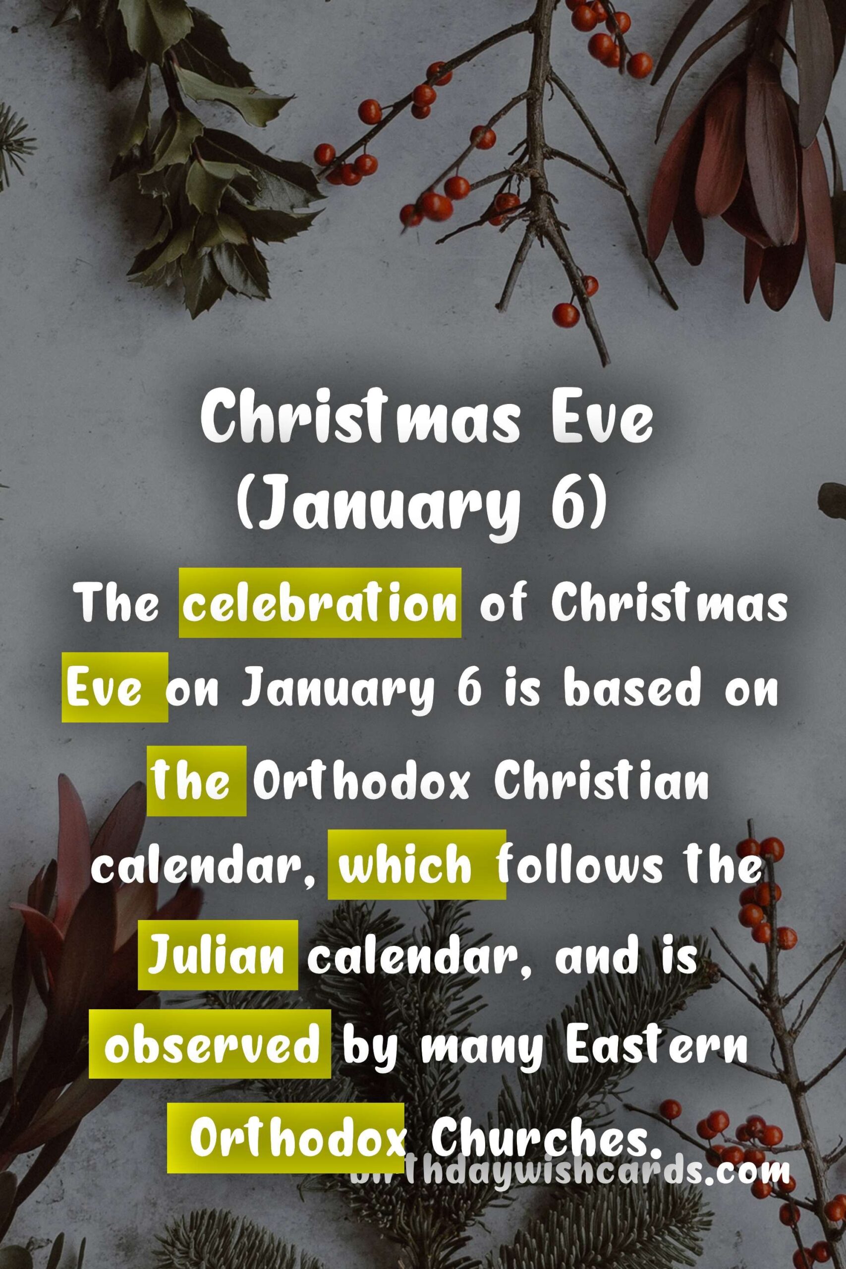 The Magic of Christmas Eve (January 6)